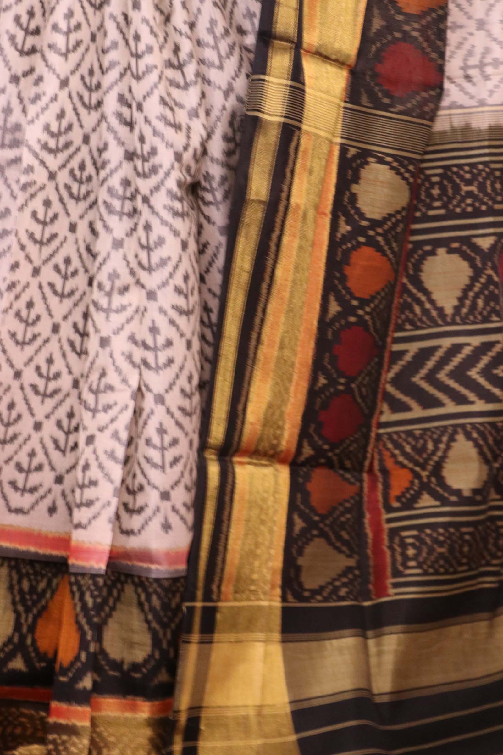Pure Handloom Patola Ikat Silk Saree AL200444